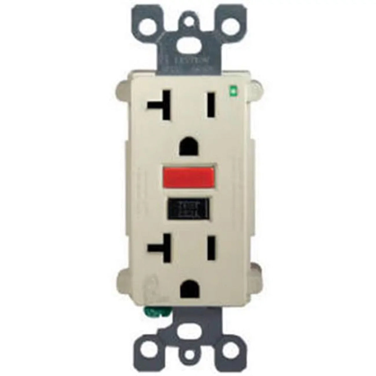 Test Self R11-Gfnt2-0Ri Button, 15A & Outlet GFCI - Mfg Red Ivory Black