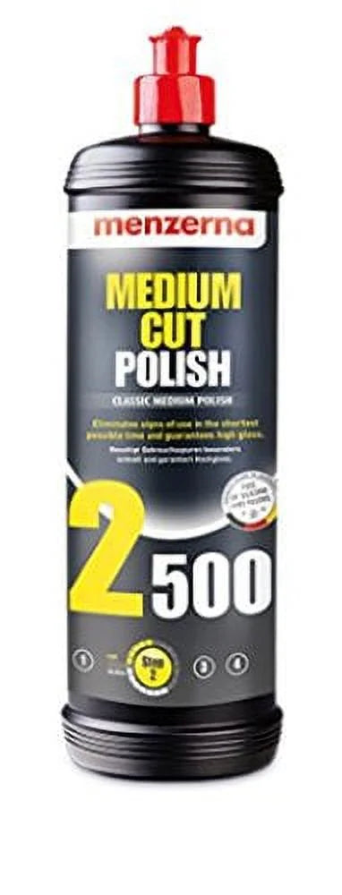 3000, and Medium Super 400 Menzerna Kit 2500, Heavy Compound Polishing