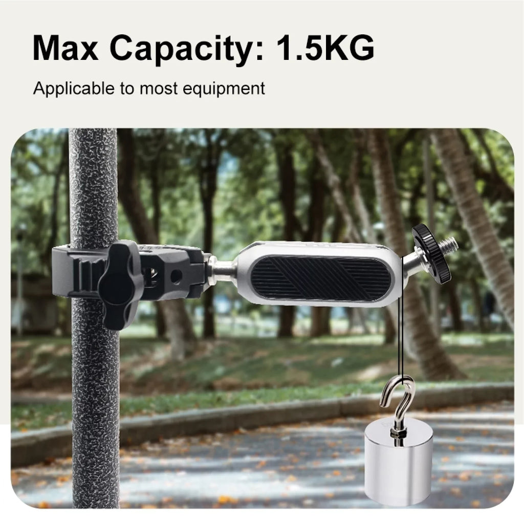 Ball AKASO, DJI, Camera Load Aluminum Handlebar - Capacity, with Head, 11/10/9/8/7, Adapter, Compatible Insta360 Bicycle Rotatable Hero Mount Dual Clamp 1.5kg Alloy Adapter,