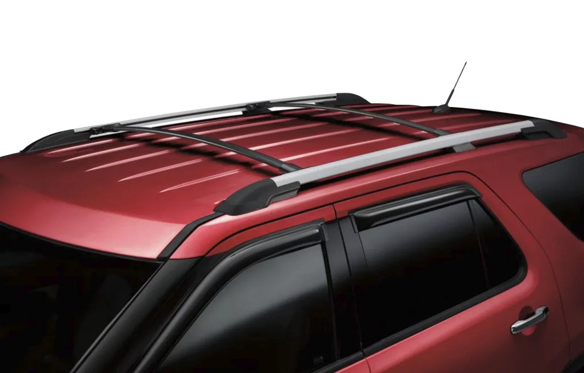 Aluminum Explorer Roof a Rack Top Rack Cargo BRIGHTLINES 2pcs, Replacement Set 2011-2015 of Crossbars Ford Black for