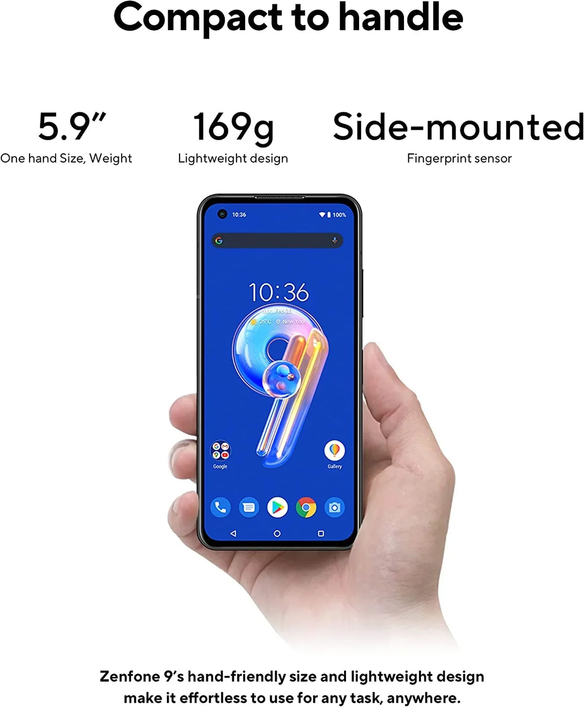 120Hz, 9, SIM, FHD+ Unlocked 5.9” ZenFone 256GB, 8GB, 5G AI2202-8G256G-WH 50MP/12MP Dual Camera, Dual 2400x1080 US LTE White, AMOLED ASUS Version,